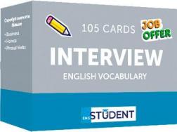 Купити Картки англійських слів English Student - Interview English Vocabulary. 105 карток Колектив авторів