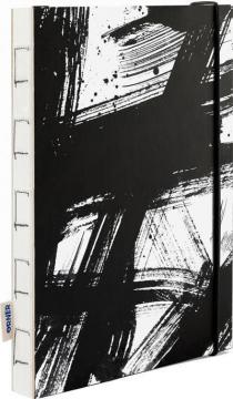 Купити Скетчбук «Штрихи гуаші хаотичні» чорно-білий Колектив авторів