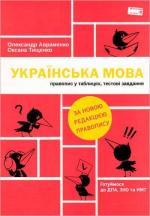 Купити Українська мова. Правопис у таблицях, тестові завдання (оновлене видання)